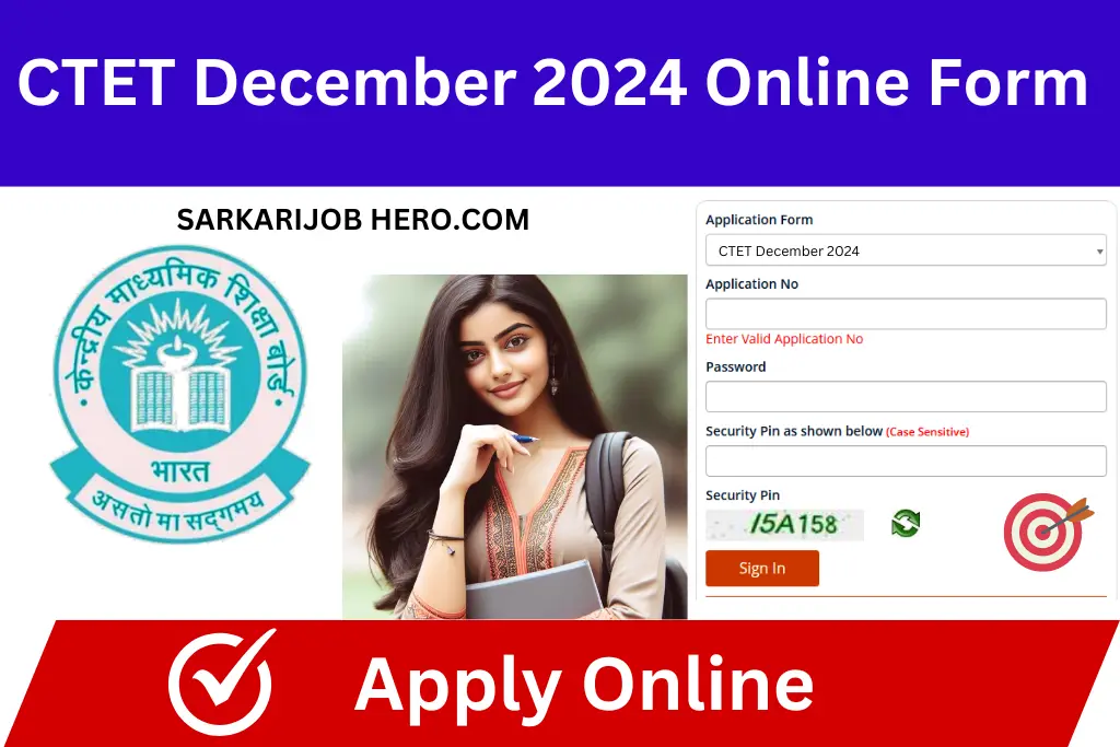 CTET December 2024 Online Form