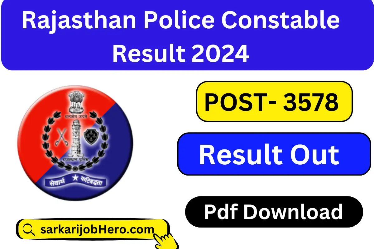 Rajasthan Police Constable Result 2024